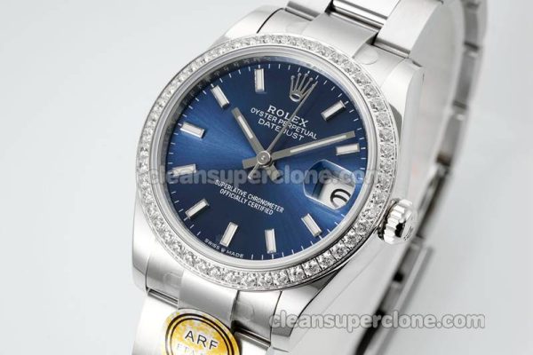 Rolex Super Clone watch picture and price ARF Lady-Datejust 178384 blue Diamond bezel 31mm mechanical women