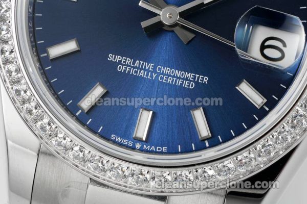 Rolex Super Clone watch picture and price ARF Lady-Datejust 178384 blue Diamond bezel 31mm mechanical women