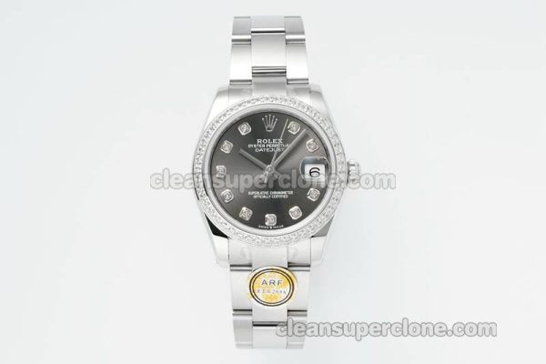 Rolex Super Clone watch picture and price ARF Lady-Datejust 178384 gray Diamond bezel 31mm mechanical women
