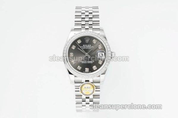 Rolex Super Clone watch picture and price ARF Lady-Datejust 178384 gray Diamond bezel 31mm mechanical women