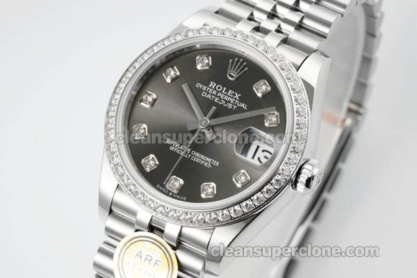 Rolex Super Clone watch picture and price ARF Lady-Datejust 178384 gray Diamond bezel 31mm mechanical women