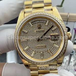 Day-Date watch details and pricing GS Factory Rolex 228348 Diamond setting mechanical men