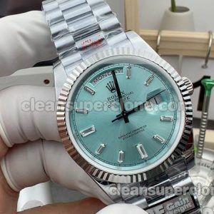 Day-Date watch details and pricing QF Factory Rolex 228236 Ice-blue dial mechanical men