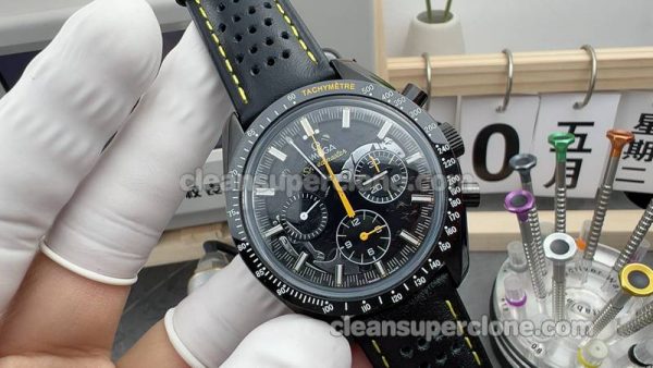Speedmaster watch details and pricing Omega 311.92.44 black mechanical men