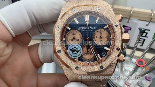 Royal Oak watch details and pricing APS Factory Audemars Piguet 26239 blue mechanical men