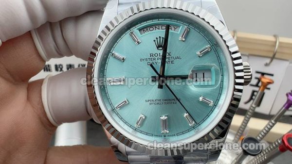 Day-Date watch details and pricing QF Factory Rolex 228236 Ice-blue dial mechanical men