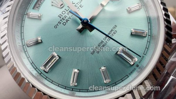 Day-Date watch details and pricing QF Factory Rolex 228236 Ice-blue dial mechanical men