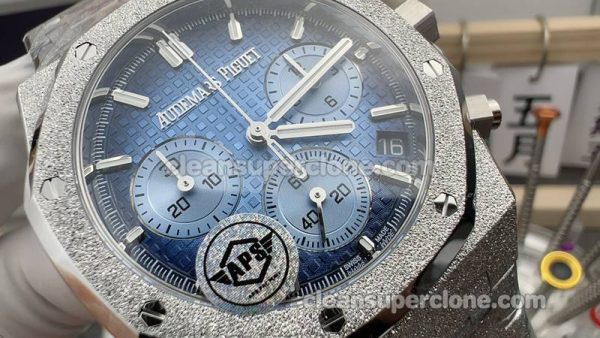 Audemars Piguet Super Clone Watch pictures and prices APS Factory Royal Oak 26240 Smoked blue mechanical men
