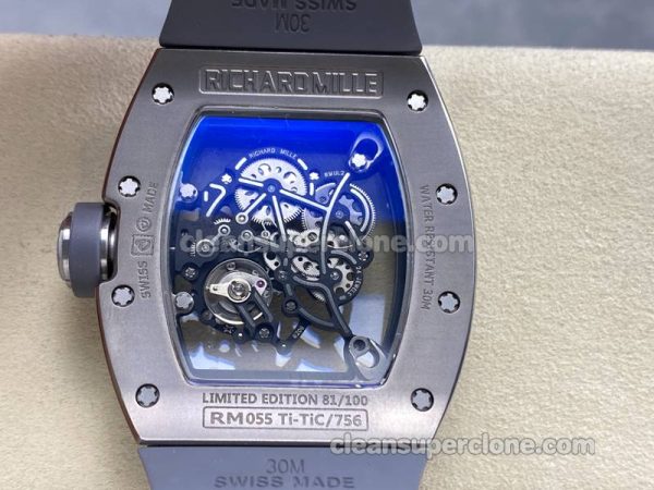 Richard Mille Super Clone watch picture and price RM055 Titanium mechanical men