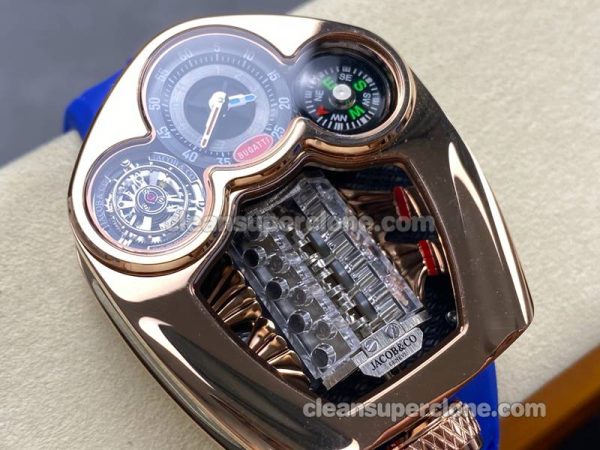 Jacob&Co Super Clone watch picture and price Chiron Tourbillon blue rubber strap mechanical men