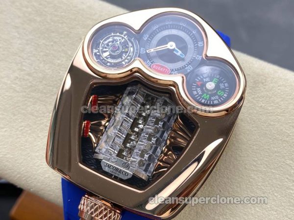 Jacob&Co Super Clone watch picture and price Chiron Tourbillon blue rubber strap mechanical men