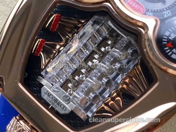 Jacob&Co Super Clone watch picture and price Chiron Tourbillon blue rubber strap mechanical men