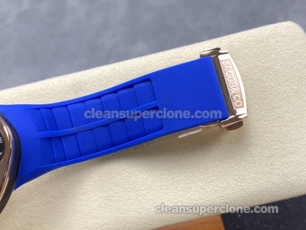 Jacob&Co Super Clone watch picture and price Chiron Tourbillon blue rubber strap mechanical men