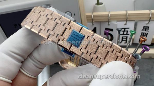 Royal Oak watch details and pricing APS Factory Audemars Piguet 26239 blue mechanical men