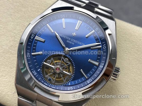 Overseas replica watch details and pricing BBS Factory Vacheron Constantin 6000V blue mechanical men