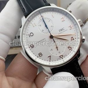 Portugieser watch details and pricing ZF Factory IWC IW371604 sliver white dial mechanical men