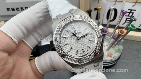 Royal Oak watch details and pricing Audemars Piguet 67651 sliver dial Quartz women