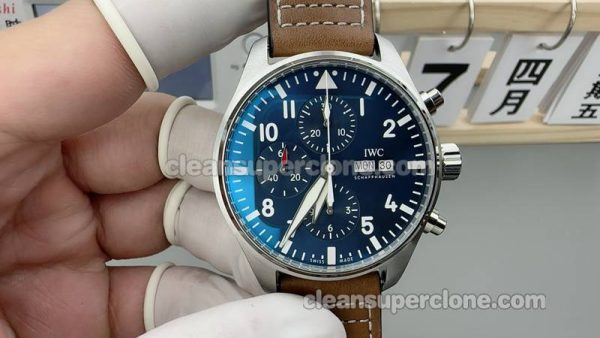 Pilots watch details and pricin ZF Factory IWC IW377714 Blue mechanical men