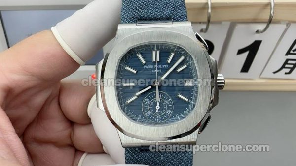 Nautilus watch details and pricing 3K Factory Patek Philippe 5980 Blue mechanical men