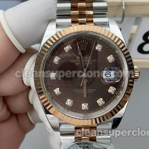 Datejust watch details and pricing Clean Factory Rolex 126331 Brown mechanical men
