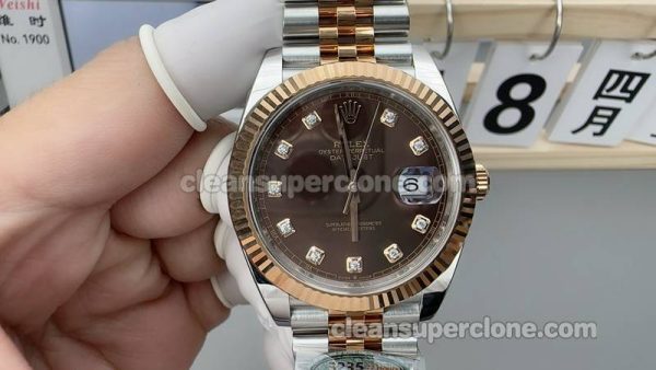 Datejust watch details and pricing Clean Factory Rolex 126331 Brown mechanical men