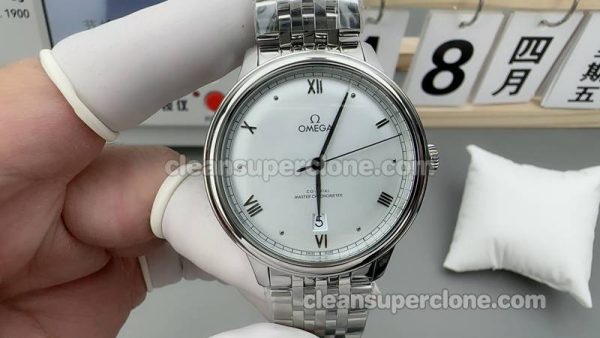 Dellive watch details and pricing KY Factory Omega 434.10.40 Sliver mechanical men