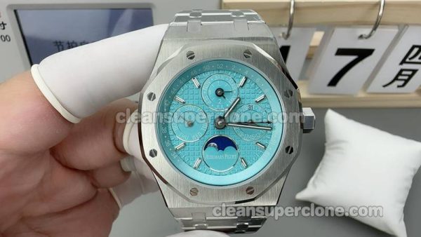 Royal Oak watch details and pricing BBS Factory Audemars Piguet 26574 Blue mechanical men