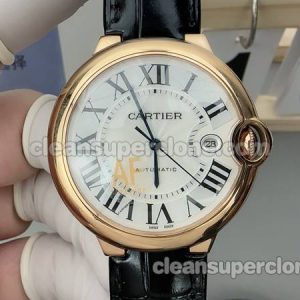 Ballon Bleu watch details and pricing AF Factory Cartier WGBB0035 Black leather strap mechanical men