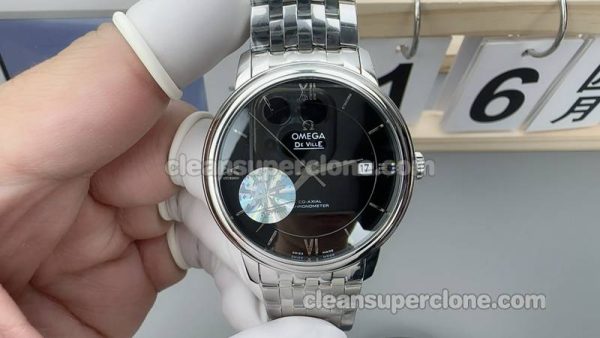 DeVille watch details and pricing A+ Factory Omega 424.10.37 Black mechanical men