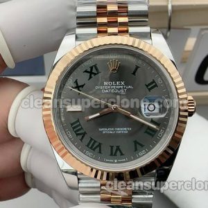 126331 1:1 Replica watch details and price Clean Factory Rolex Datejust gray dial mechanical men