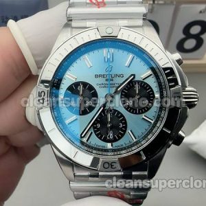 Breitling Super Clone Watch pictures and prices BLS Factory Chronomat PB01341 Blue mechanical men