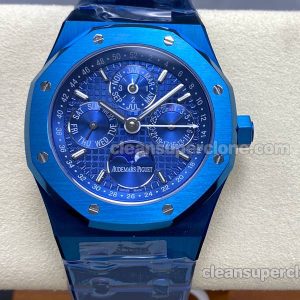 Royal Oak replica watch details and pricing BBS Factory Audemars Piguet 26574 blue mechanical men
