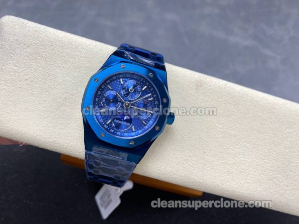 Royal Oak replica watch details and pricing BBS Factory Audemars Piguet 26574 blue mechanical men