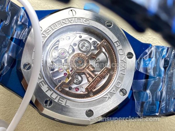 Royal Oak replica watch details and pricing BBS Factory Audemars Piguet 26574 blue mechanical men