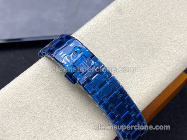 Royal Oak replica watch details and pricing BBS Factory Audemars Piguet 26574 blue mechanical men