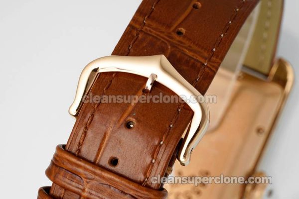Tank replica watch details and pricing AF Factory Cartier WJTA0030 Dark brown strap mechanical men