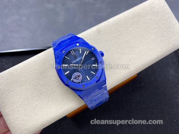 Royal Oak replica watch details and pricing APS Factory Audemars Piguet 15500 blue mechanical men