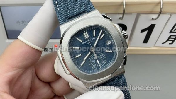 Nautilus watch details and pricing 3K Factory Patek Philippe 5980 Blue mechanical men