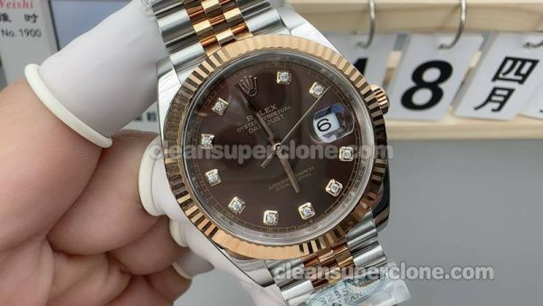 Datejust watch details and pricing Clean Factory Rolex 126331 Brown mechanical men