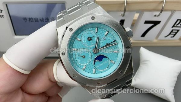 Royal Oak watch details and pricing BBS Factory Audemars Piguet 26574 Blue mechanical men
