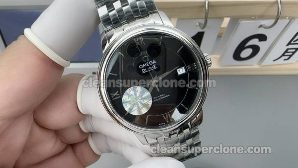 DeVille watch details and pricing A+ Factory Omega 424.10.37 Black mechanical men