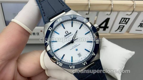 Constellation watch details and pricing VS Factory Omega 131.33.41 White mechanical men - Image 3