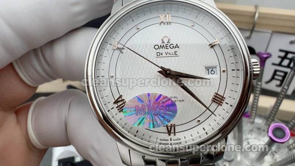 Deville replica watch details and pricing MKS Factory Omega 424.10.40 sliver mechanical men