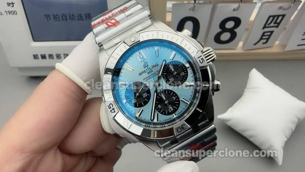 Breitling Super Clone Watch pictures and prices BLS Factory Chronomat PB01341 Blue mechanical men