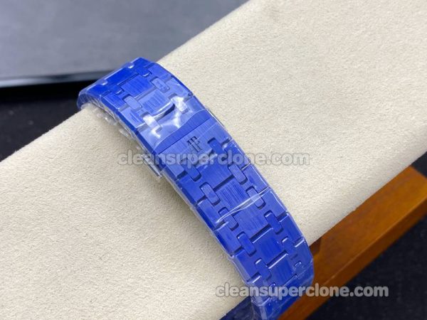 Royal Oak replica watch details and pricing APS Factory Audemars Piguet 15500 blue mechanical men