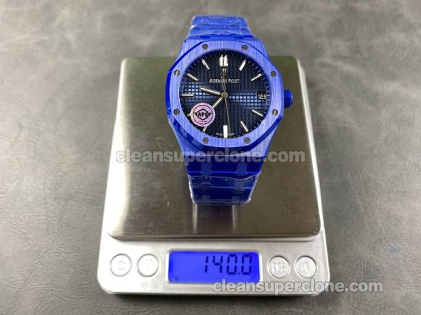Royal Oak replica watch details and pricing APS Factory Audemars Piguet 15500 blue mechanical men