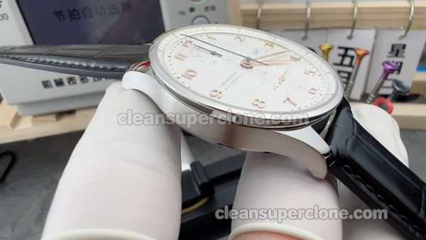 Portugieser watch details and pricing ZF Factory IWC IW371604 sliver white dial mechanical men