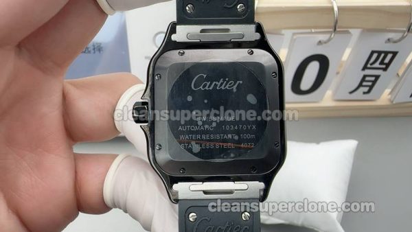 Santos watch details and pricing THB Factory Cartier WSSA0039 Black mechanical men