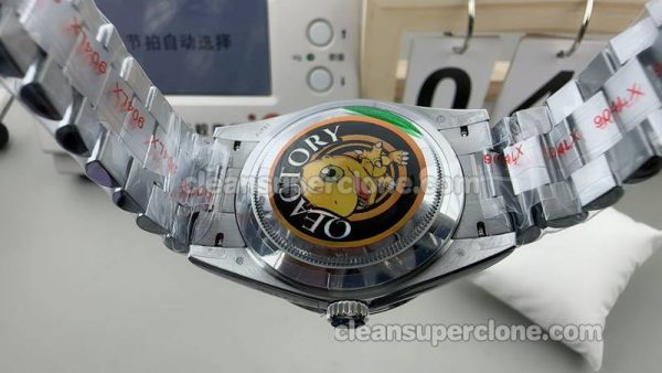 228239 1:1 Replica watch details and price QF Factory Rolex Day-Date Silver gray dial 40 mm mechanical men