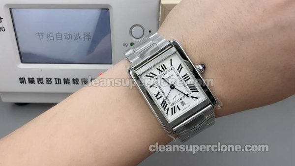 Tank watch details and pricing AF Factory Cartier W5200028 Silver-white dial mechanical men